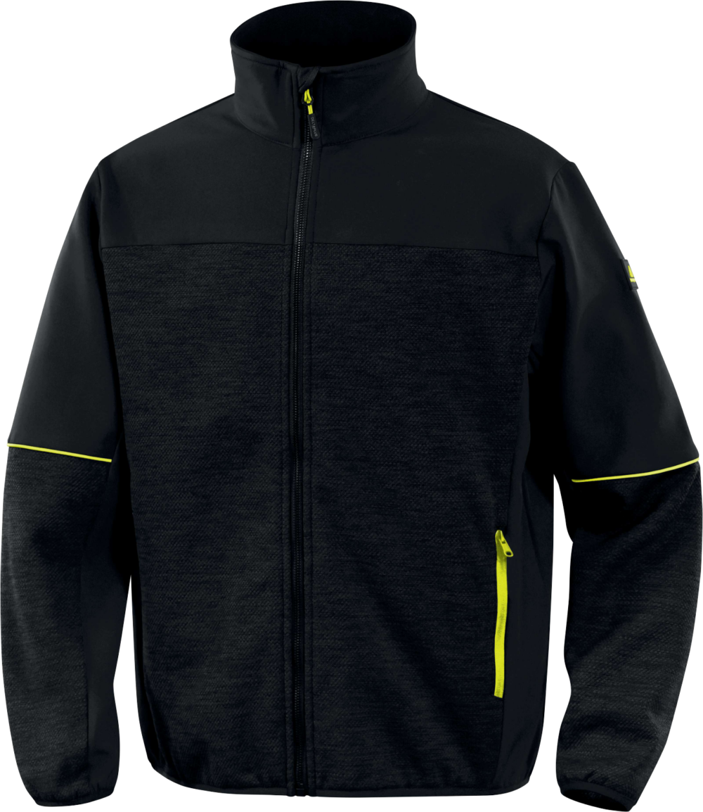 Bluza z siatki poliestrowej i tkaniny softshell Delta Plus BEAVER2 — Szaro-czarny