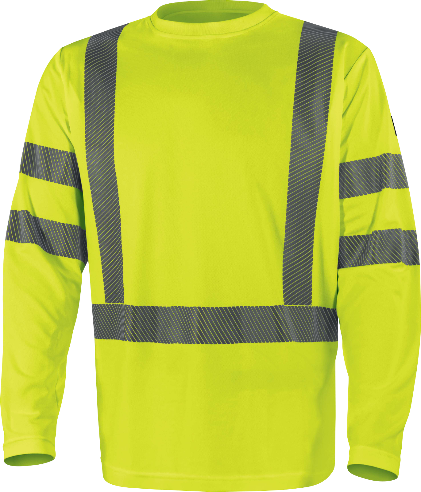 T-shirt ostrzegawczy z długimi rękawami z poliestru Delta Plus COSMOS — Pomarańczowy fluo - obrazek 3