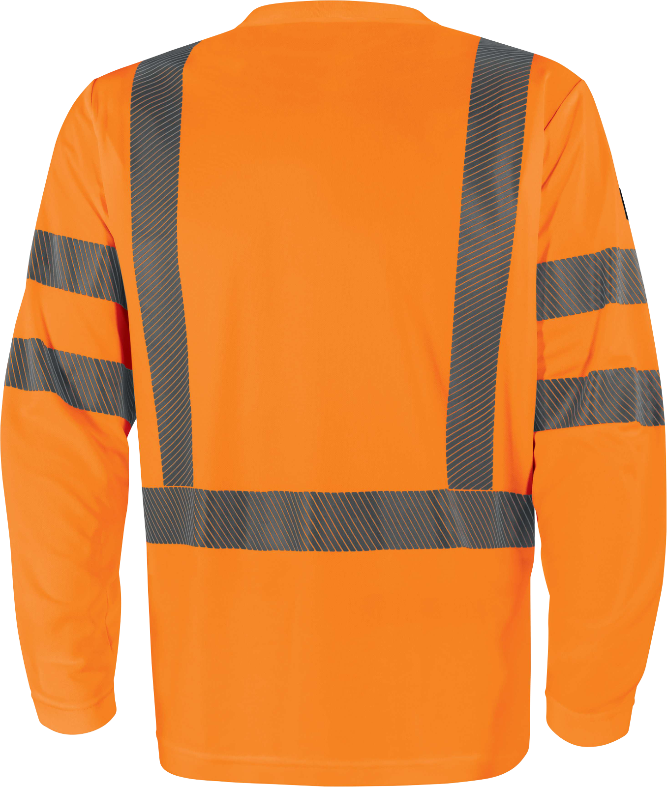T-shirt ostrzegawczy z długimi rękawami z poliestru Delta Plus COSMOS — Pomarańczowy fluo - obrazek 2