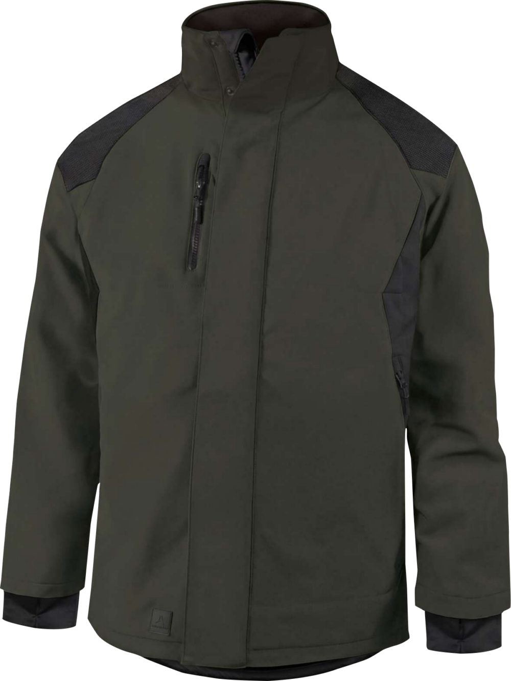 Kurtka softshell z poliestru z recyklingu 96% i elastanu 4% Delta Plus DELMONT — Czarno-żółty