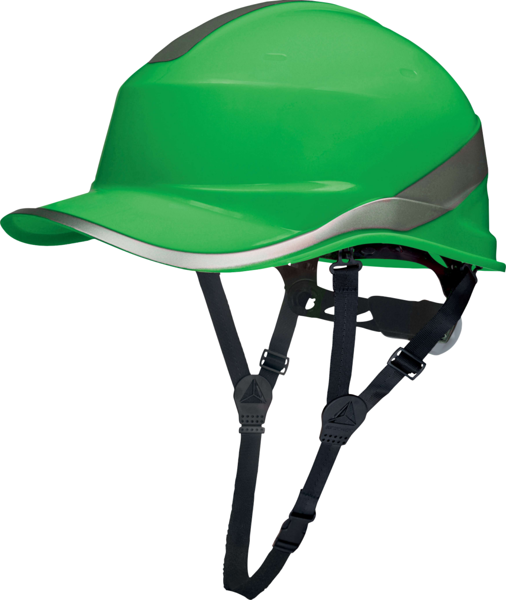 Hełm ochronny z abs Delta Plus DIAMOND VI PEAK UP — Zielony