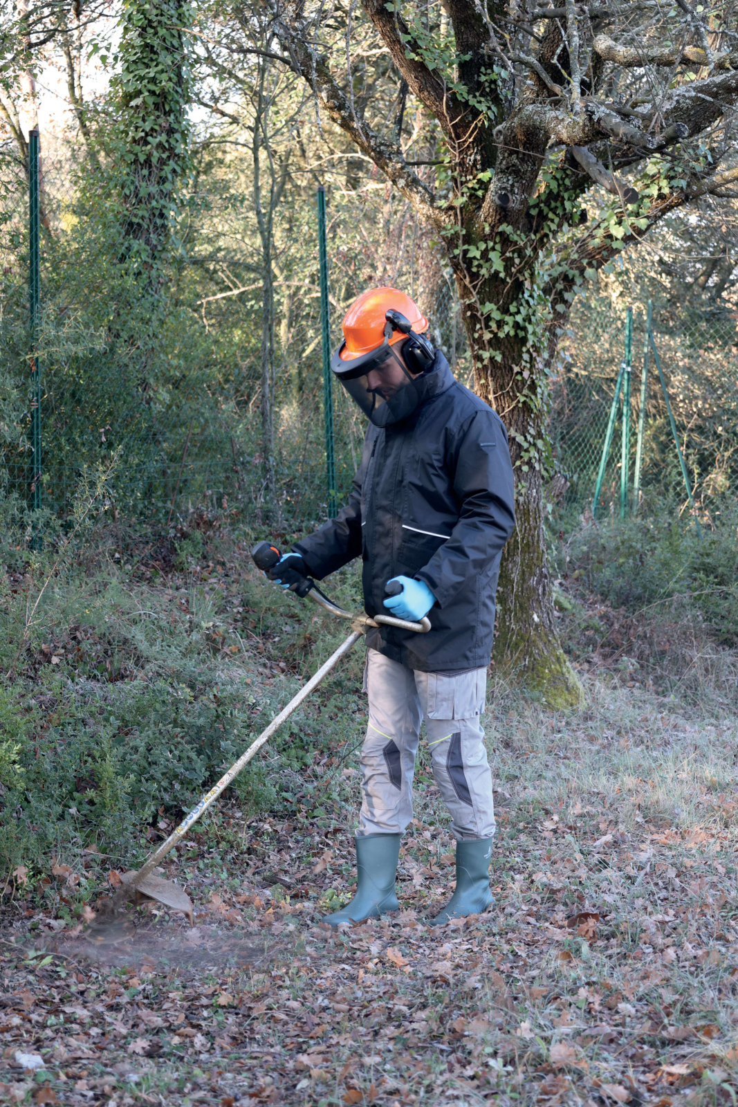 Hełm dla leśników z kompletnym wyposażeniem: zircon Delta Plus FORESTIER 3 — Pomarańczowy