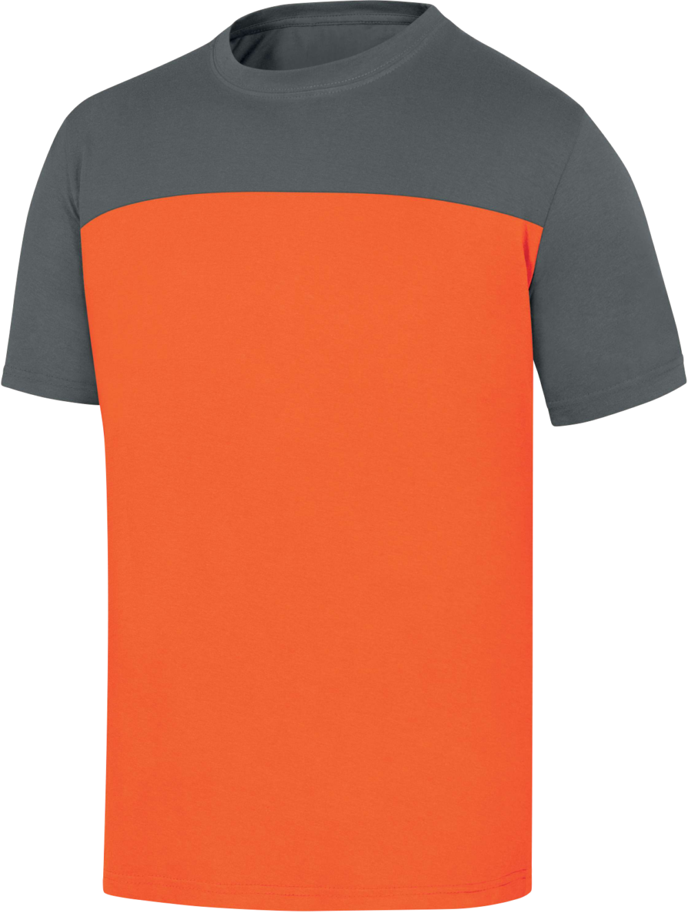 T-shirt z bawełny Delta Plus GENOA2 — Szaro-czarny