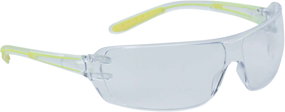Jednoczęściowe okulary z poliwęglanu Delta Plus HELIUM 2 CLEAR — Bezbarwny