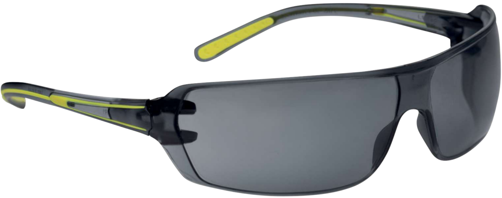 Jednoczęściowe okulary z poliwęglanu Delta Plus HELIUM 2 SMOKE — Przydymiony