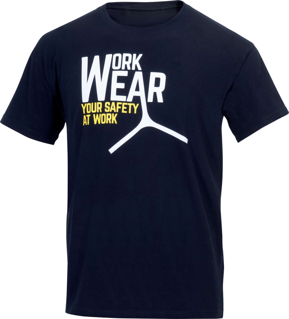 T-shirt z bawełny Delta Plus LAZIO — Granatowy