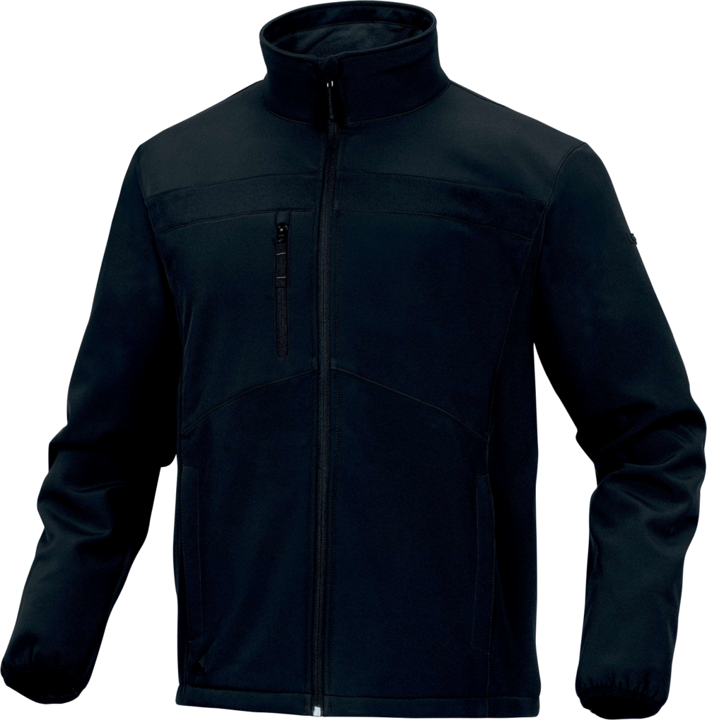 Bluza z tkaniny softshell z poliestru Delta Plus LULEA2 — Czarny