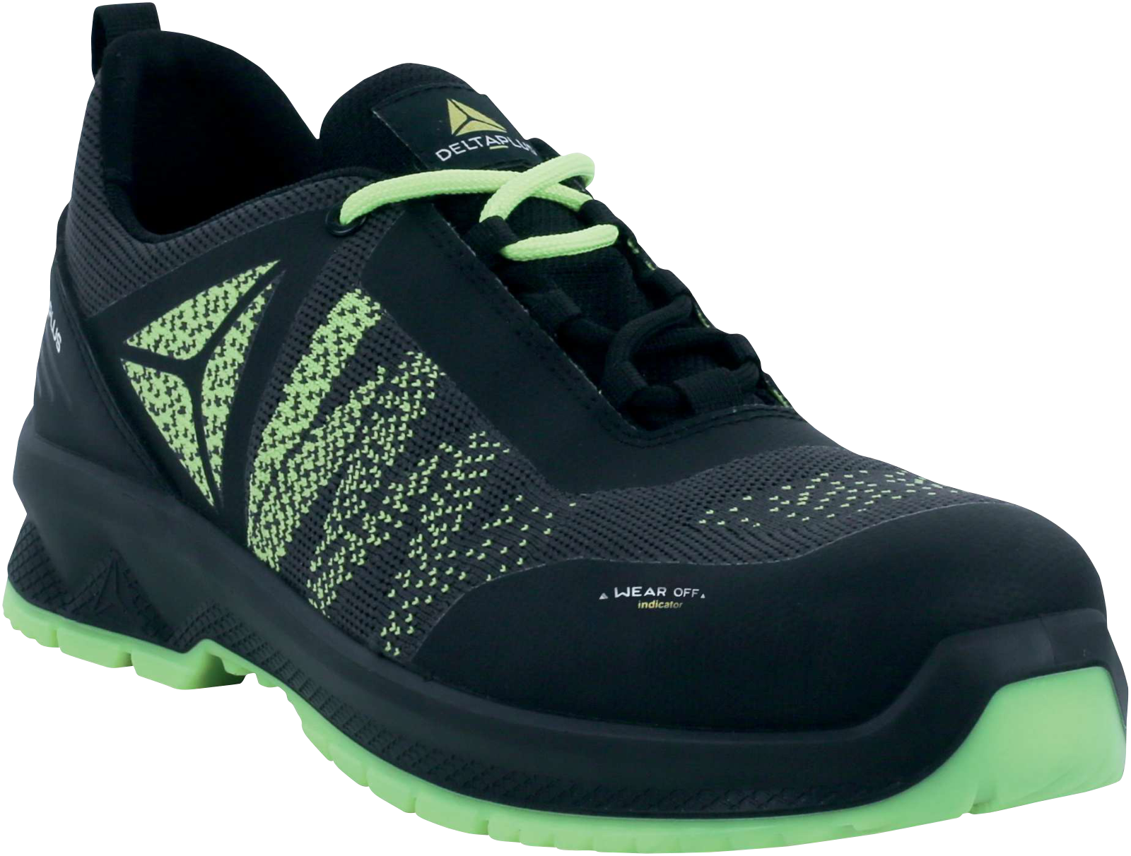 Półbuty z mikrofibry Delta Plus MARATONA S1PS SR — Czarno-żółty