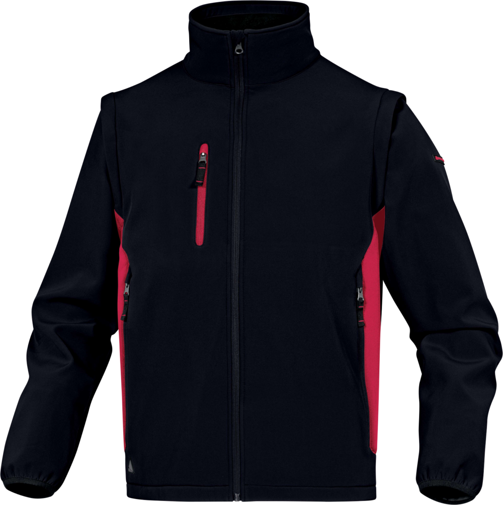Bluza z tkaniny softshell z poliestru Delta Plus MYSEN2 — Szaro-żółty