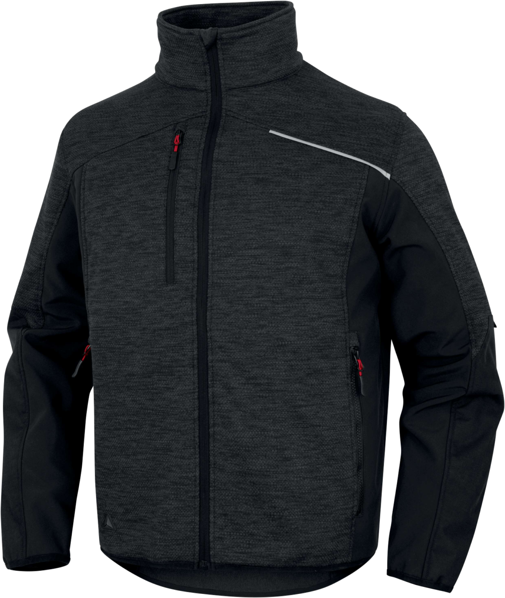 Bluza z siatki poliestrowej softshell Delta Plus NAGOYA2 — Szaro-czarny