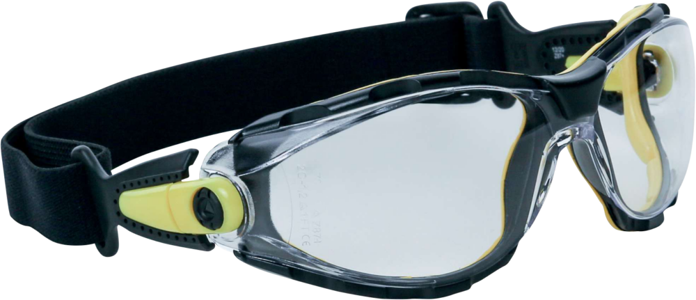 Okulary z poliwęglanu Delta Plus PACAYA CLEAR STRAP — Bezbarwny