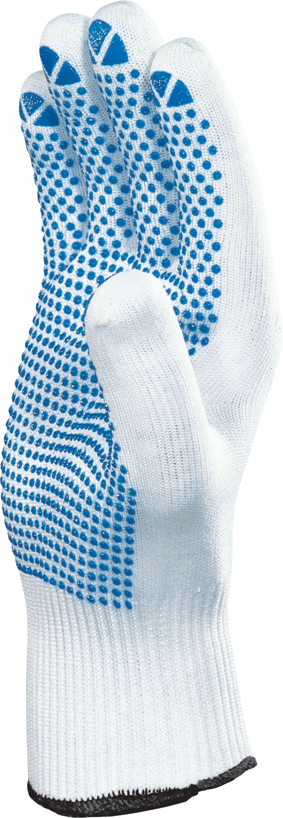 Rękawice dziane z poliamidu Delta Plus PM160 — Biały