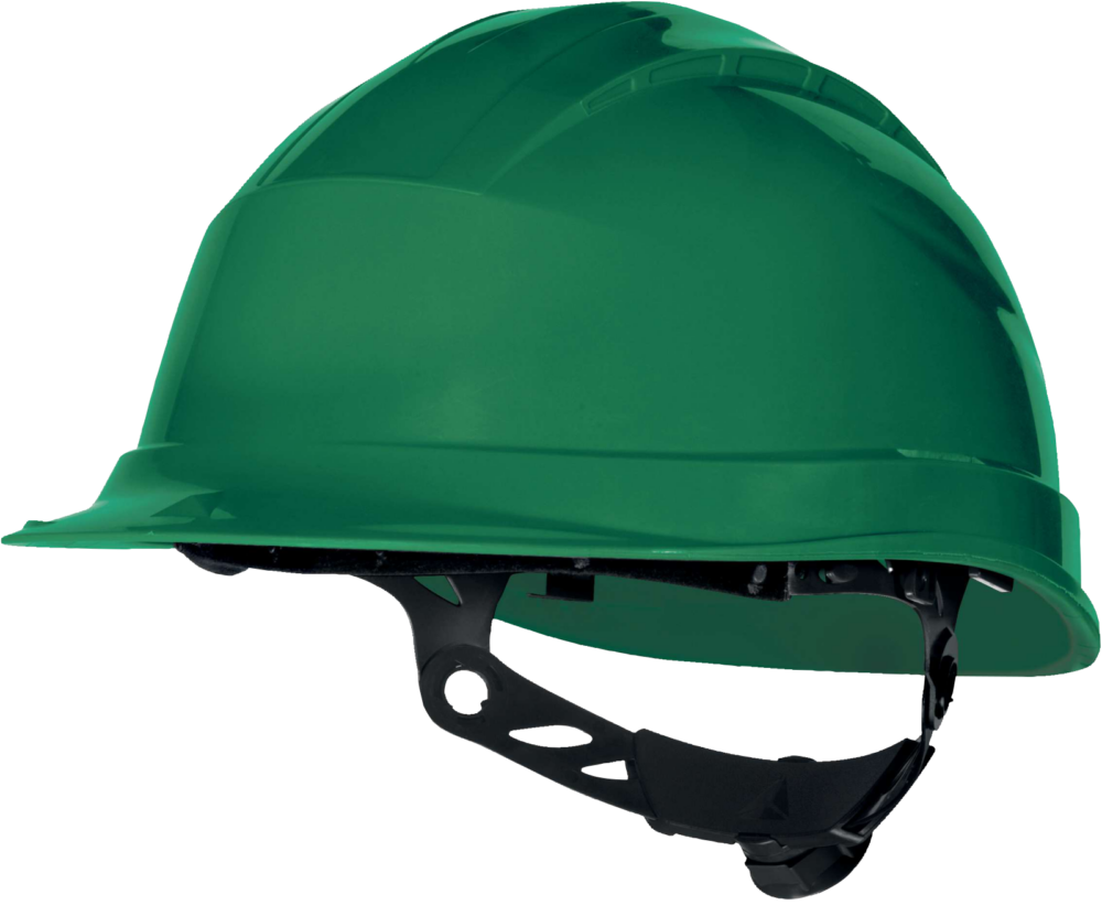 Hełm ochronny z polipropylenu Delta Plus QUARTZ UP III — Niebieski