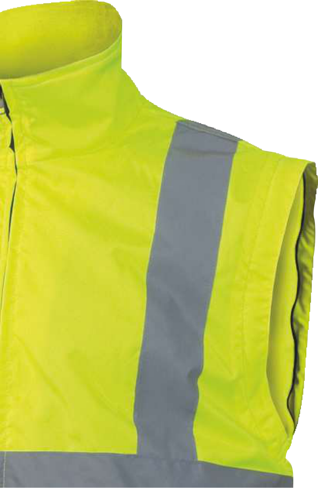 Wiatrówka ostrzegawcza z odpinanymi rękawami 2 w 1 Delta Plus RENO HV — Pomarańczowy fluo - obrazek 5