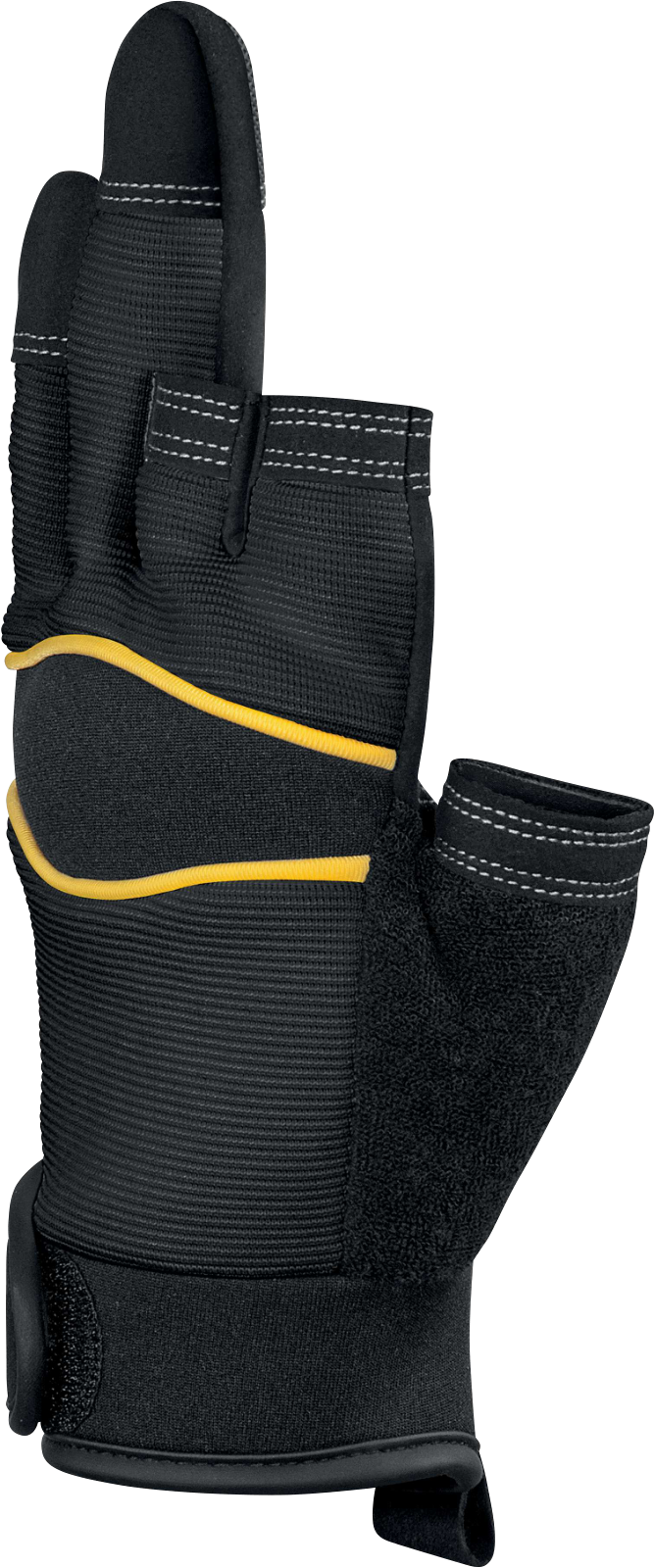 Rękawice z poliestru i elastanu Delta Plus SAFE & TOUCH VV905NO — Czarno-żółty