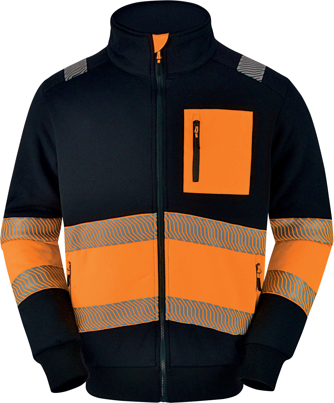 Kurtka ostrzegawcza Delta Plus SHERPAHV — Żółty fluo-czarny