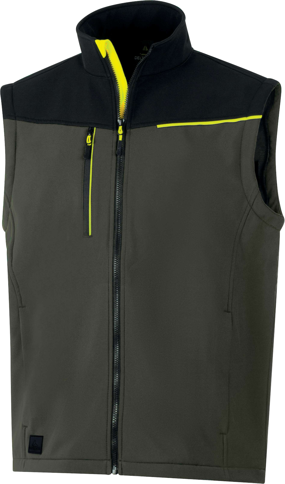 Softshell 2 w 1 - softshell 96% elastan z recyklingu 4% Delta Plus SOCCIA — Czarno-czerwony - obrazek 3