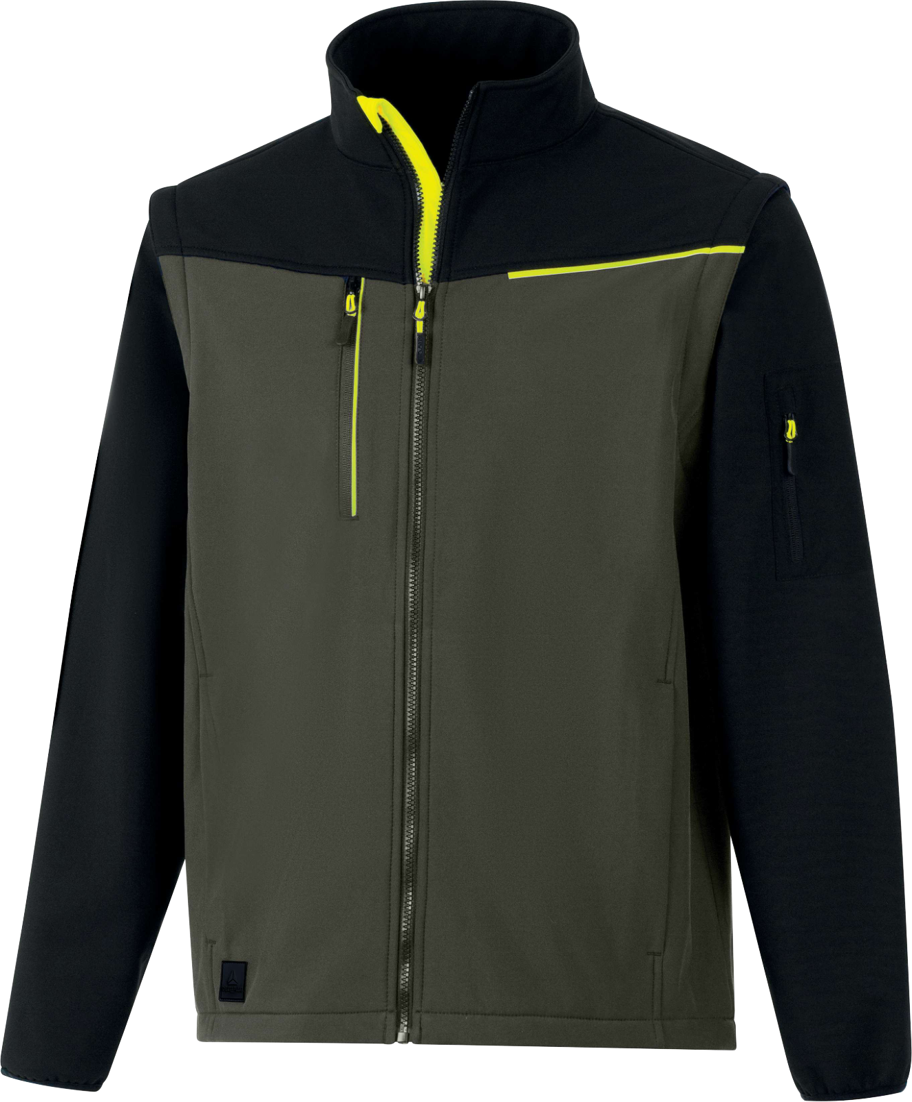Softshell 2 w 1 - softshell 96% elastan z recyklingu 4% Delta Plus SOCCIA — Czarno-czerwony