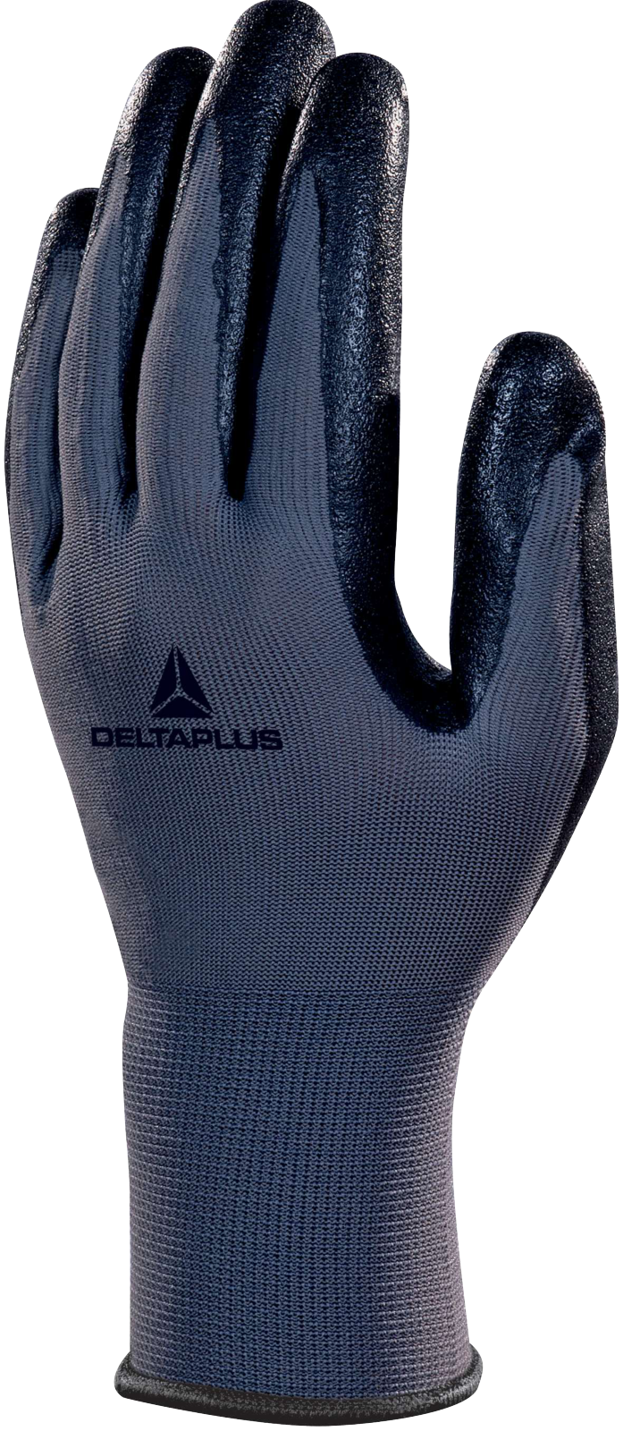 Rękawice dziane z poliestru Delta Plus VE722 — Szaro-czarny