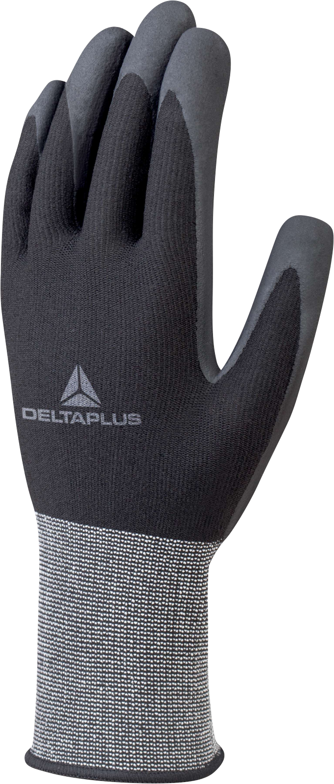 Rękawice dziane z poliestru spandex® Delta Plus VE723NO — Czarny