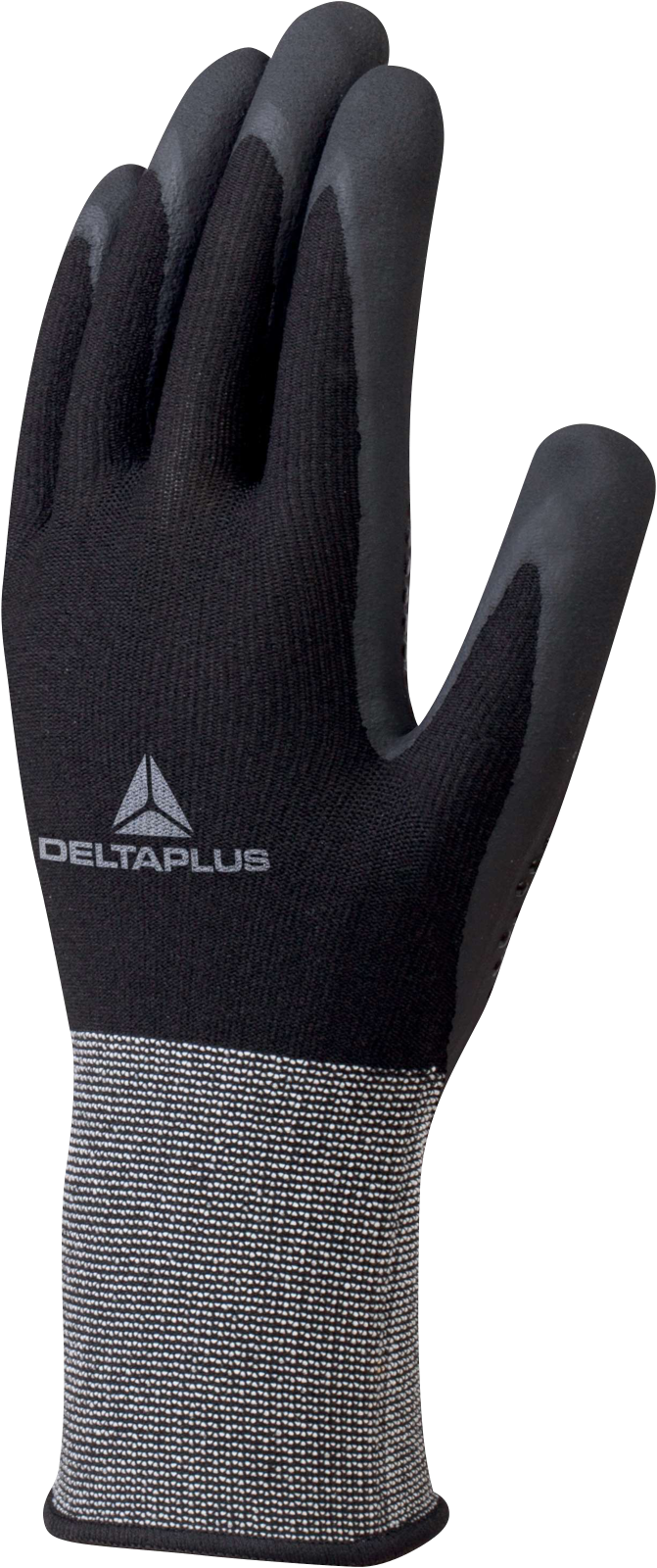 Rękawice dziane z poliestru spandex® Delta Plus VE724NO — Czarny