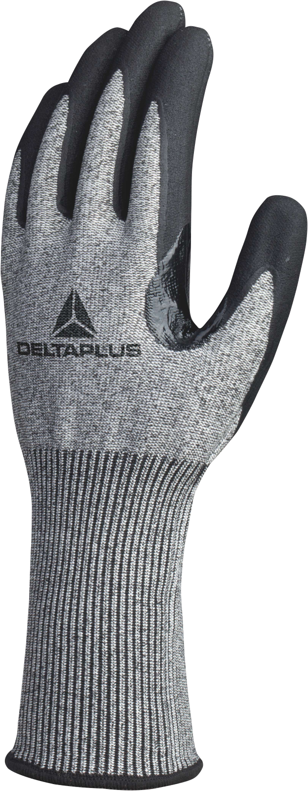 Rękawice dziane z włókna deltanocut® Delta Plus VENICUTD03 — Szaro-czarny