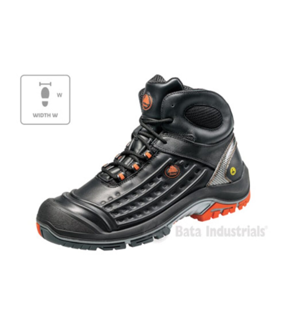 Buty do kostki unisex BATA INDUSTRIALS Vector W — Czarny