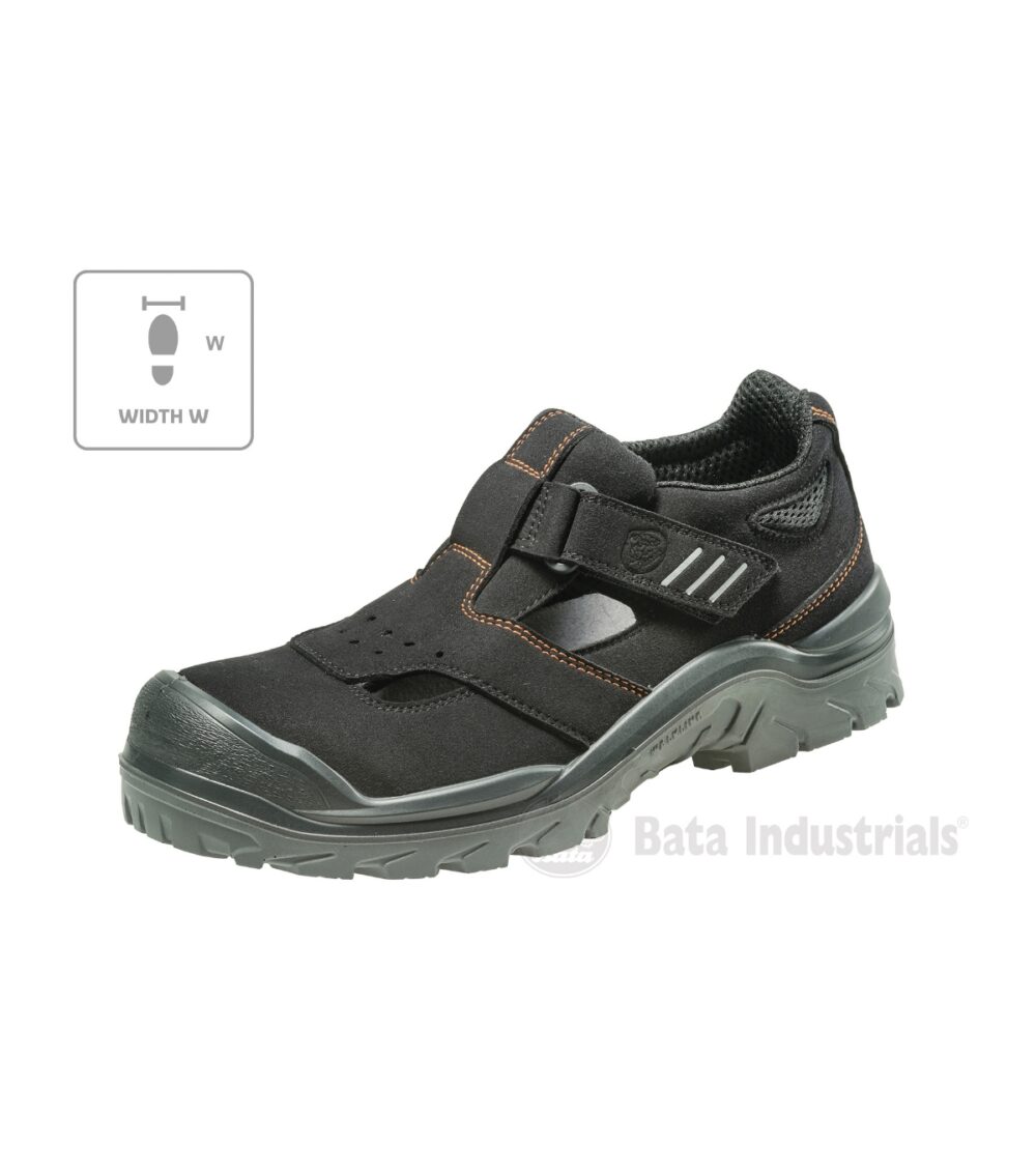 Sandały unisex BATA INDUSTRIALS Act 151 W — Czarny