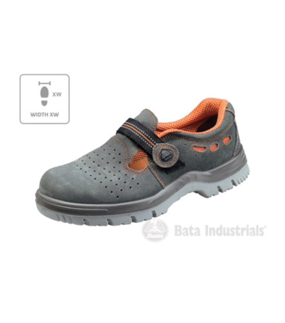 Sandały unisex BATA INDUSTRIALS Riga XW — Ciemno szary