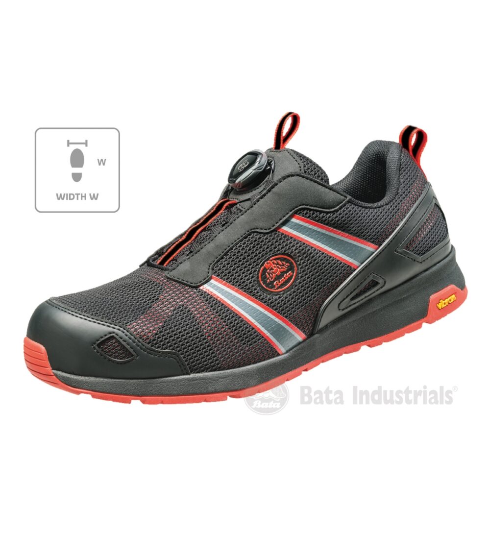 Półbuty unisex BATA INDUSTRIALS Bright 041 W — Czarny