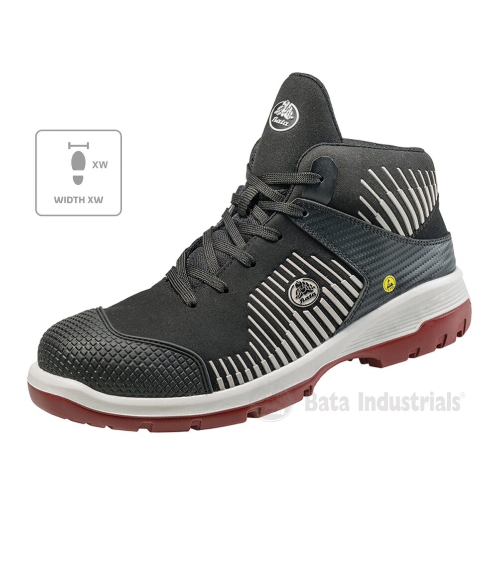 Buty do kostki unisex BATA INDUSTRIALS Score XW — Czarny