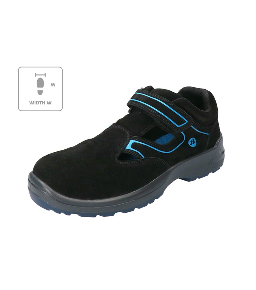 Sandały unisex BATA INDUSTRIALS Falcon ESD W — Czarny