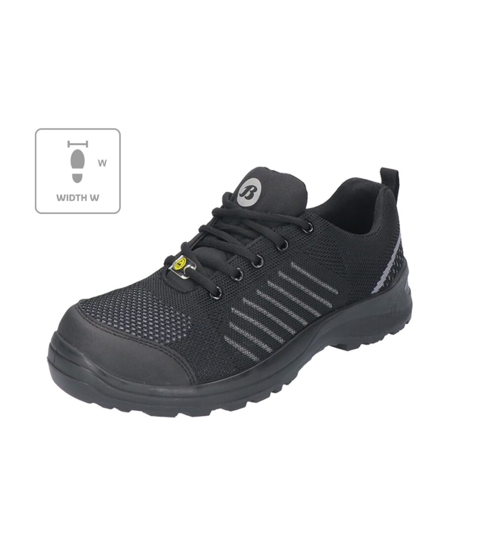 Półbuty unisex BATA INDUSTRIALS Cernan W — Czarny