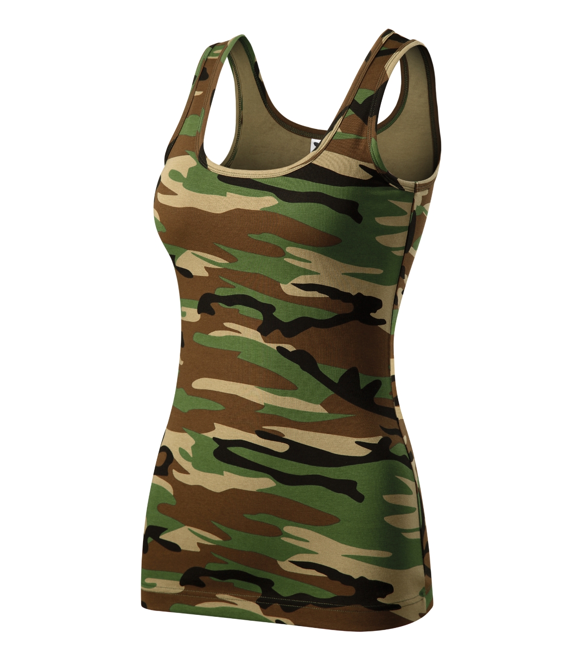 Top damski MALFINI Camo Triumph — Camouflage brown