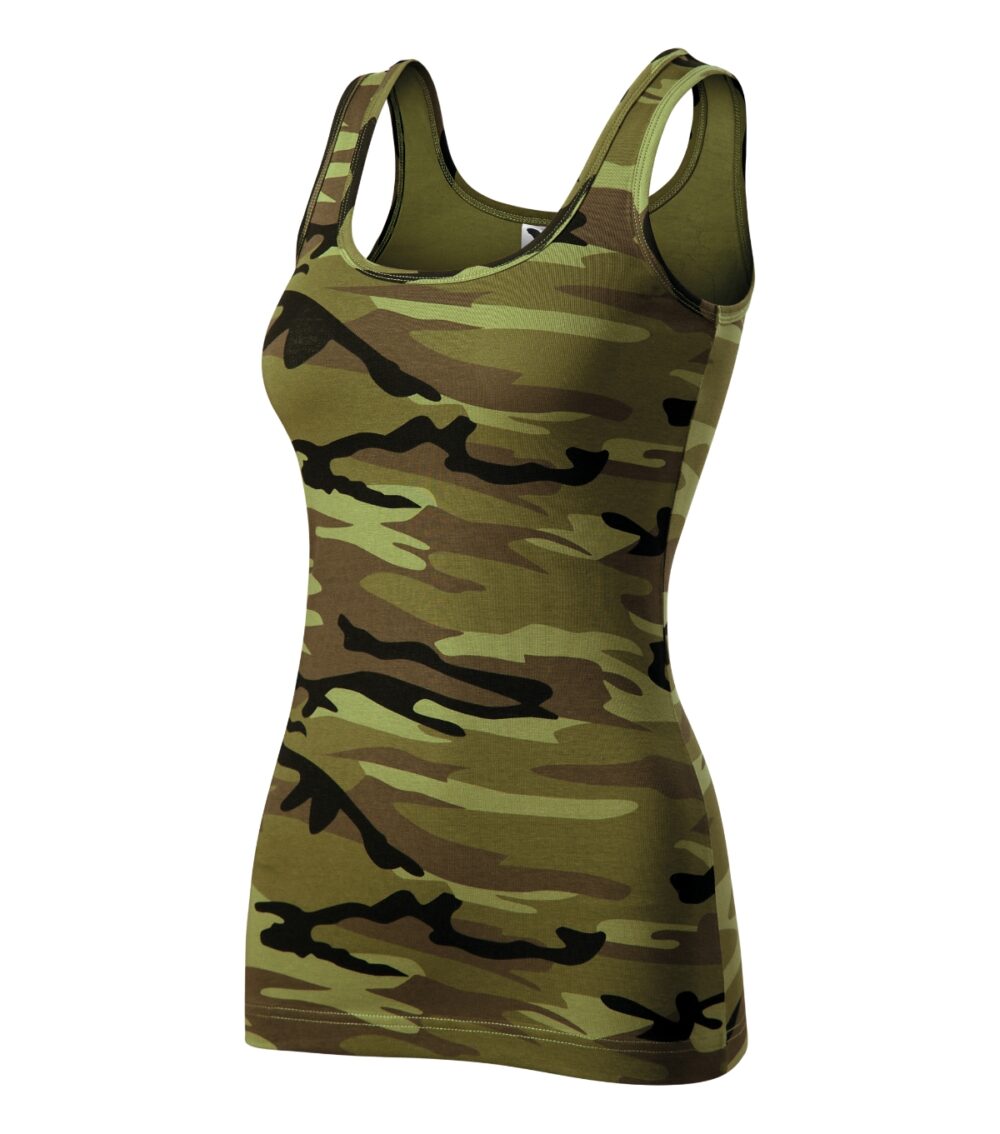 Top damski MALFINI Camo Triumph — Camouflage green