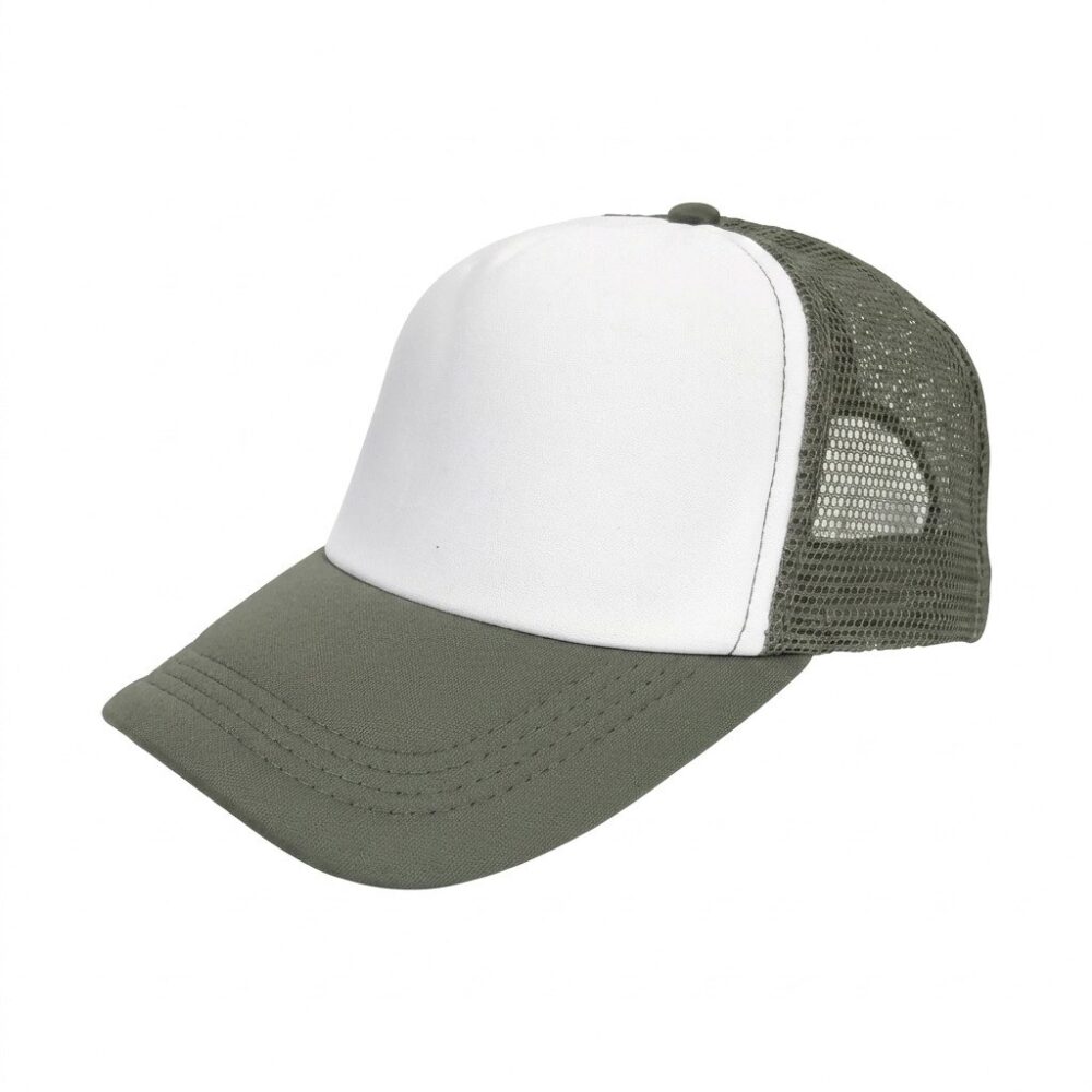 Czapki CZ 5 P TRUCKER BG/WH — Butelkowozielony / Biały