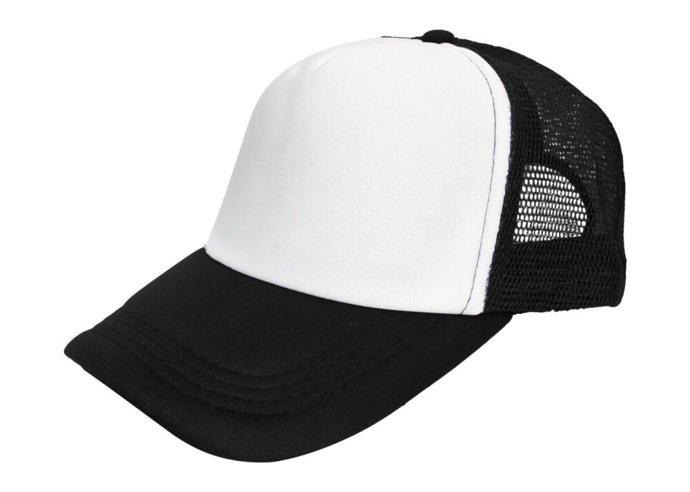 Czapki CZ 5 P TRUCKER BK/WH — Czarny / Biały