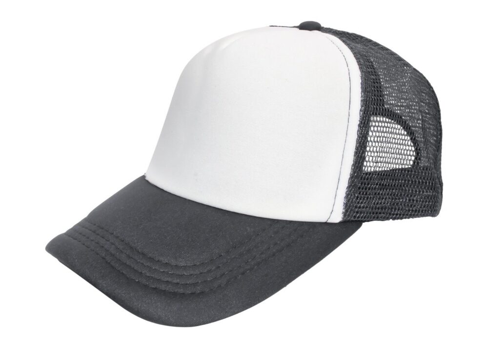 Czapki CZ 5 P TRUCKER GF/WH — Ciemnoszary / Biały