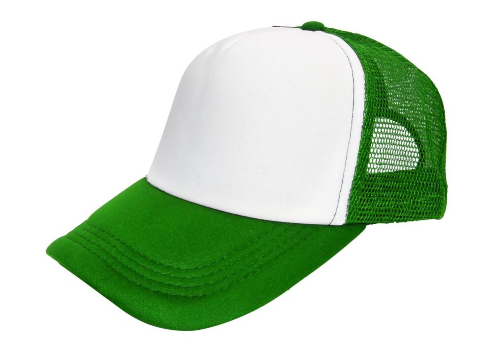 Czapki CZ 5 P TRUCKER KG/WH — Zielony Kelly / Biały