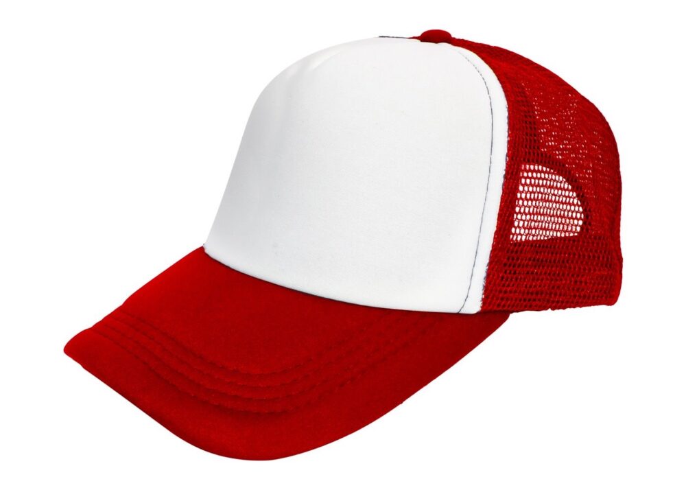 Czapki CZ 5 P TRUCKER RD/WH — Czerwony / Biały