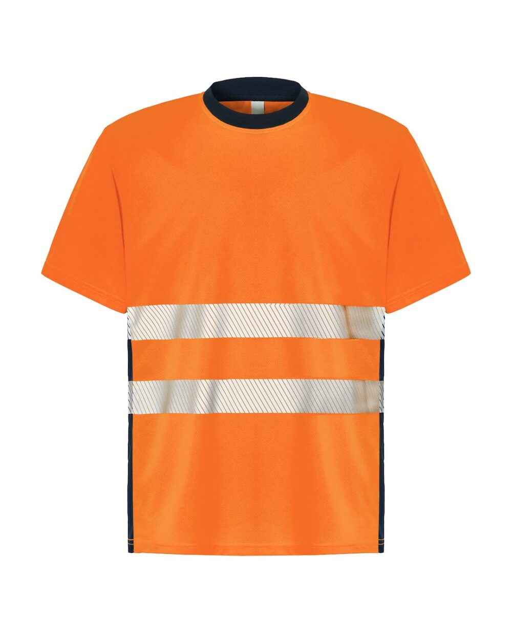 JHK HV01U00 Koszulka tech SS NYORF — Granatowy / Pomarańczowy Fluo