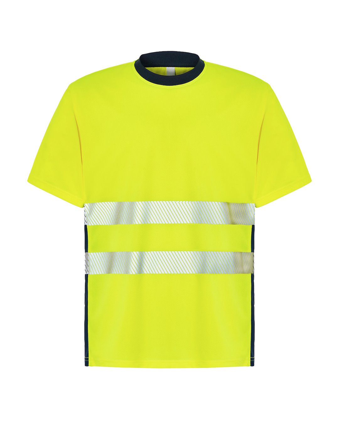 JHK HV01U00 Koszulka tech SS NYSYF — Granatowy / Złoty Fluo