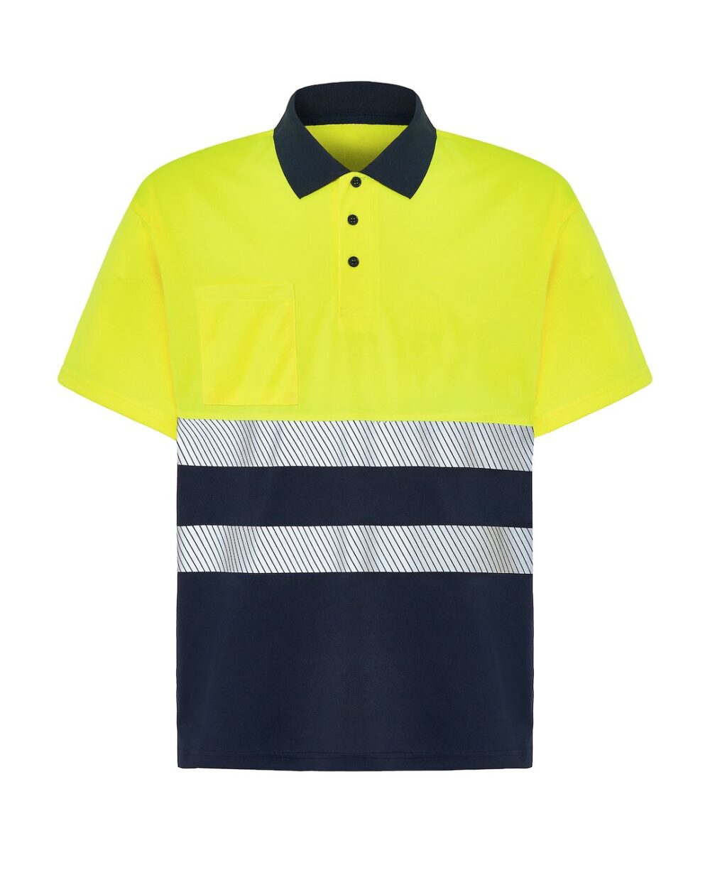 JHK HV02U00 POLO SS NYSYF — Granatowy / Złoty Fluo