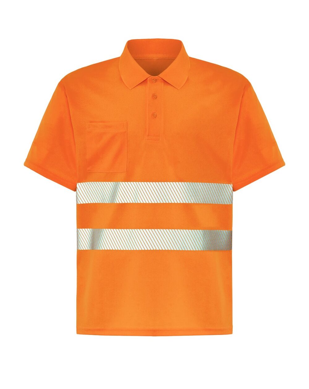 JHK HV02U00 POLO SS — Pomarańczowy Fluo