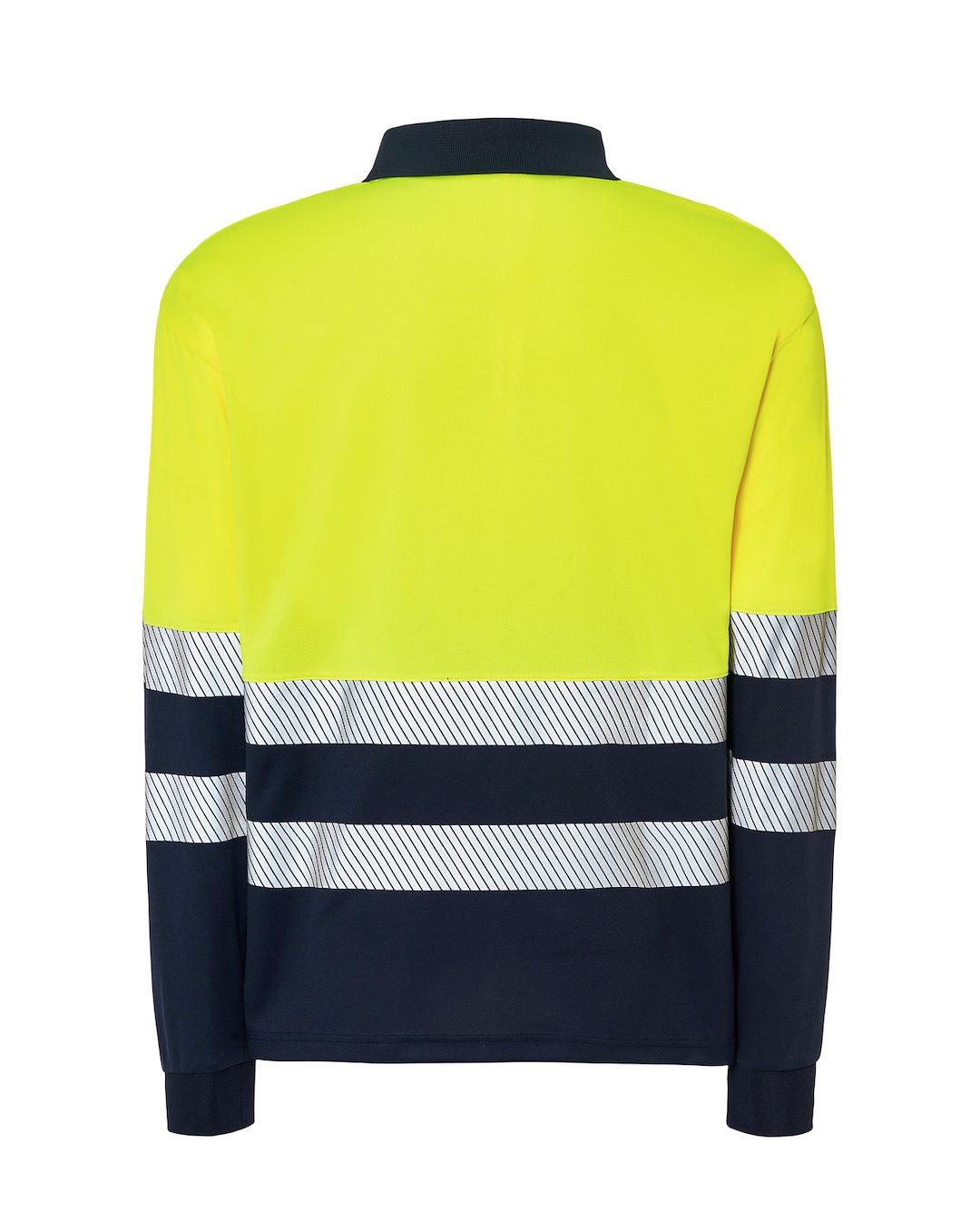 JHK HV02U00LS POLO LS NYSYF — Granatowy / Złoty Fluo - obrazek 2