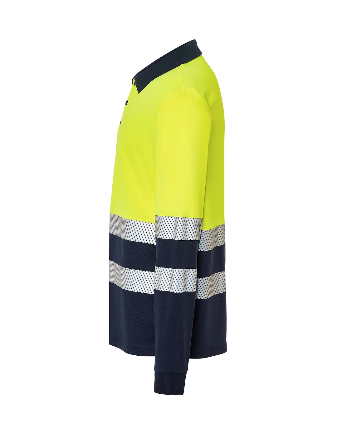 JHK HV02U00LS POLO LS NYSYF — Granatowy / Złoty Fluo - obrazek 3