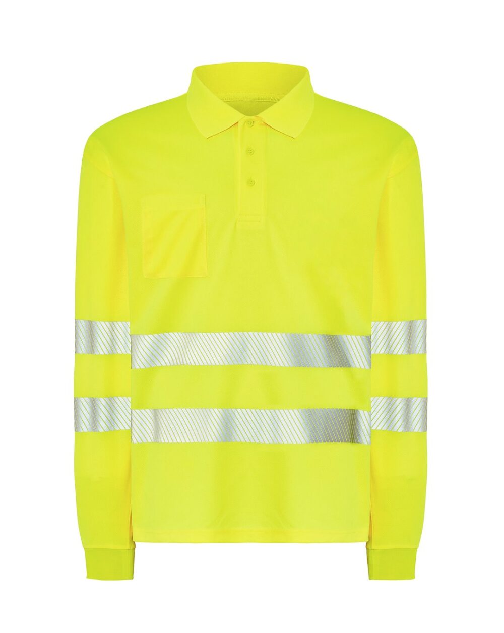 JHK HV02U00LS POLO LS — Złoty Fluo