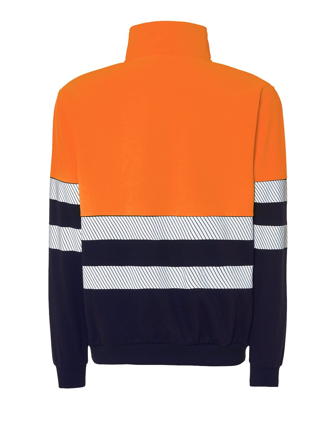 JHK HV05U00 Bluza HALF ZIP NYORF — Granatowy / Pomarańczowy Fluo - obrazek 2