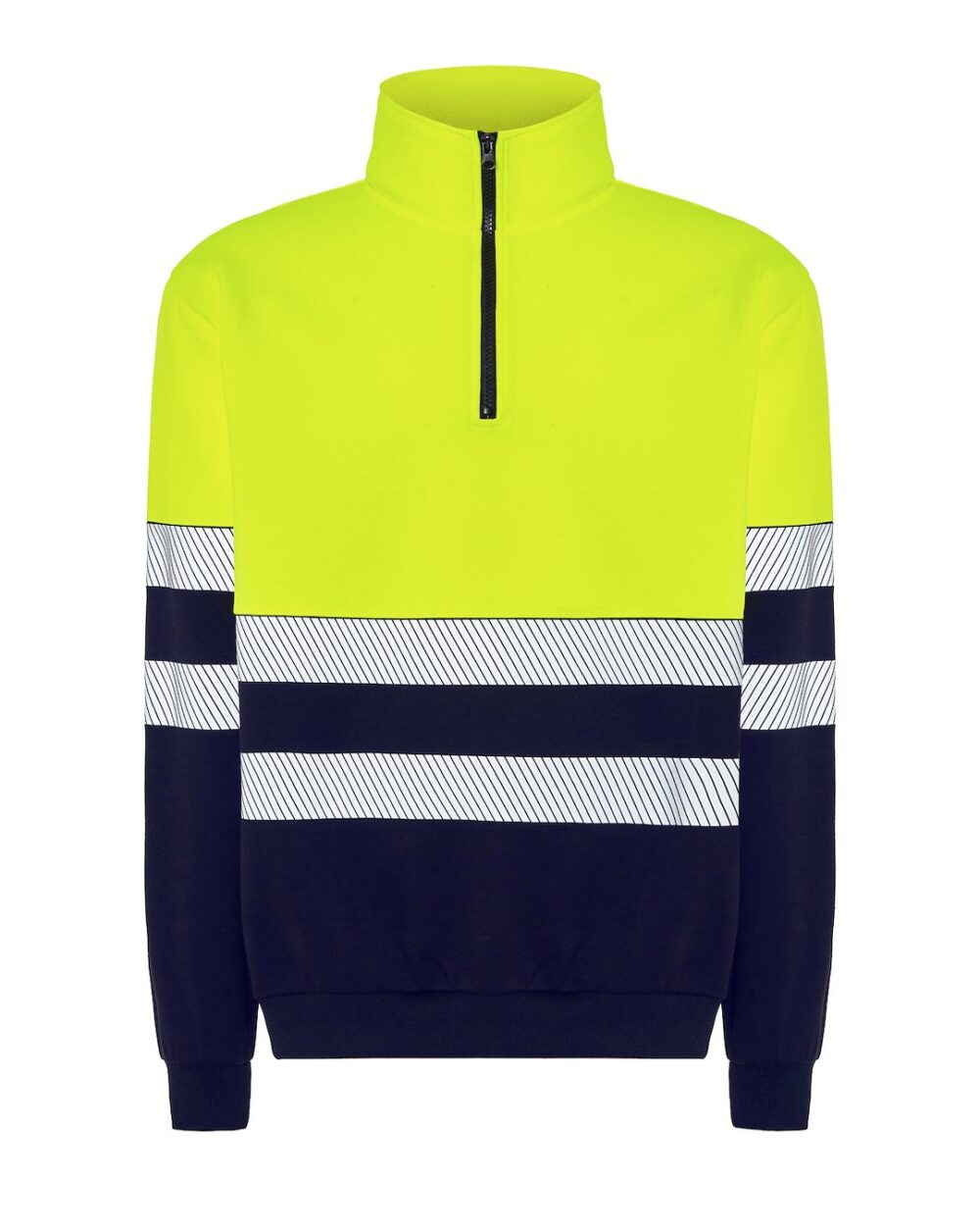 JHK HV05U00 Bluza HALF ZIP NYSYF — Granatowy / Złoty Fluo