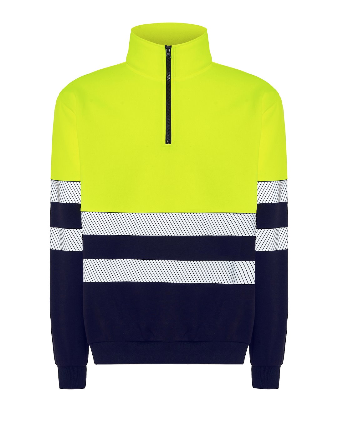 JHK HV05U00 Bluza HALF ZIP NYSYF — Granatowy / Złoty Fluo